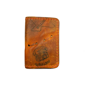 1960's Nokona Bulldog 3-Pocket Fold-Over Card Wallet